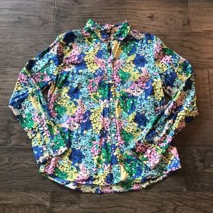 JCrew Floral Button Up